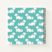 Maltees Dog Puppy Short Hair Teddy Bear Notitieboek (Achterkant)