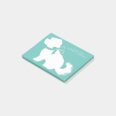 Maltees Dog Puppy Short Hair Teddy Bear Post-it® Notes (Schuin)