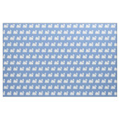 Maltees Dog Silhouette Pet Light Blue Stof (Fat Quarter)