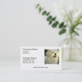 Maltees Dog Visitekaartje (Staand voorkant)