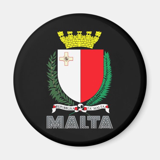 Maltees embleem magneet (Voorkant)
