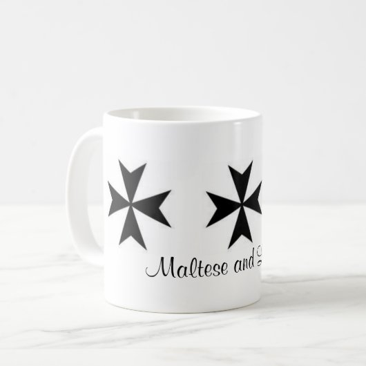 Maltees en liefhebbende Mok (Voorkant links)