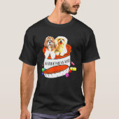 Maltees en Shih Tzu antidepressiva T-shirt (Voorkant)