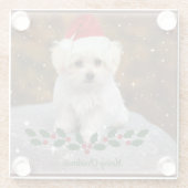 Maltees feestmaal glazen onderzetter (Achterkant)