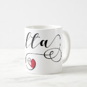 Maltees Flag Heart, Malta Koffiemok (Voorkant rechts)