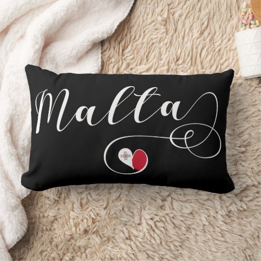 Maltees Flag Heart, Malta Kussen (Deken)