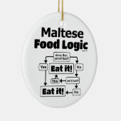 Maltees Food Logic Keramisch Ornament (Rechts)