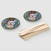 Maltees Glas in lood Kerst Handwaaier (Niet-gemonteerd)