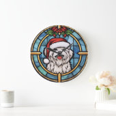 Maltees Glas-in-lood Kerstmis Grote Klok (Huis)