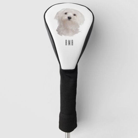 Maltees Golfheadcover (Voorkant)