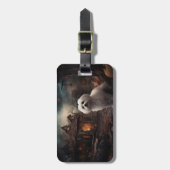 Maltees Halloween eng Bagagelabel (Voorkant verticaal)