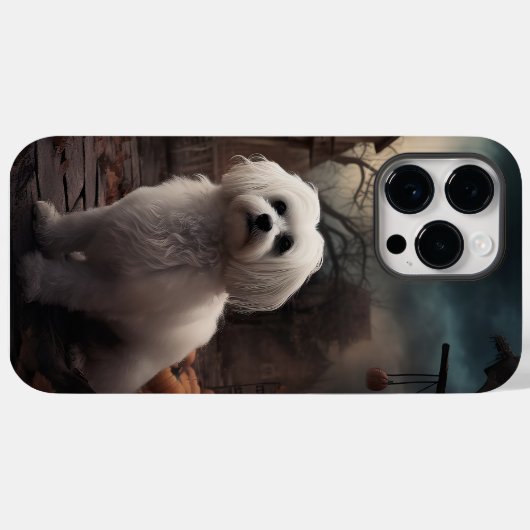 Maltees Halloween eng Case-Mate iPhone Case (Achterkant (horizontaal))