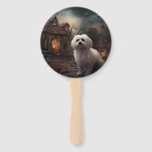 Maltees Halloween eng Handwaaier (Voorkant)