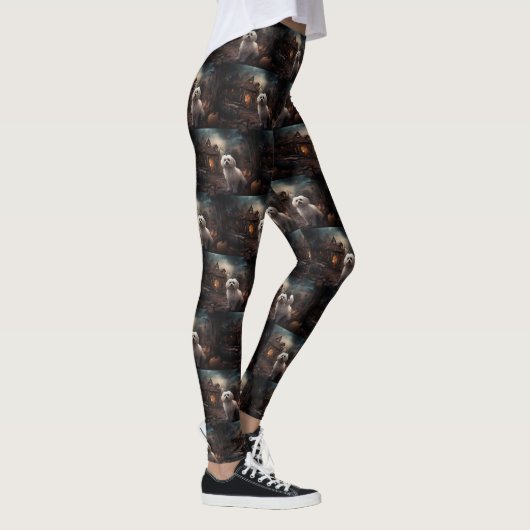 Maltees Halloween eng Leggings (Rechts)