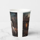 Maltees Halloween eng Papieren Bekers (Rechts)