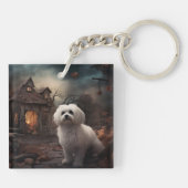Maltees Halloween eng Sleutelhanger (Achterkant)