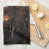 Maltees Halloween eng Theedoek (Quarter Fold)