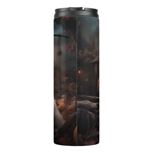 Maltees Halloween eng Thermosbeker (Achterkant)