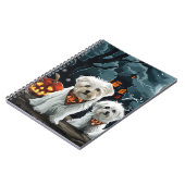Maltees Halloween Griezelig Notitieboek (Linkerzijde)