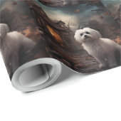 Maltees Halloween Verschrikkelijk Cadeaupapier (Rol Hoek)