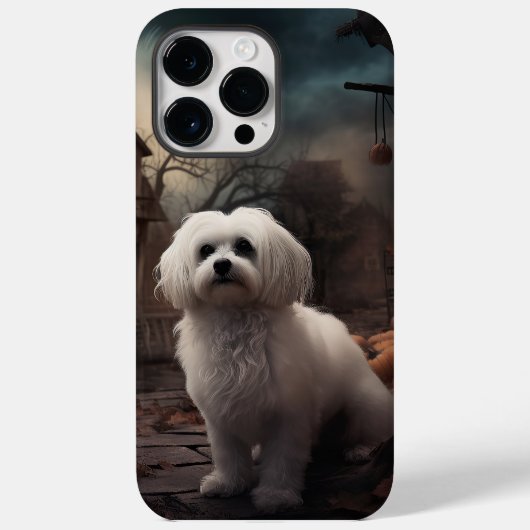 Maltees Halloween Verschrikkelijk Case-Mate iPhone Case (Achterkant)
