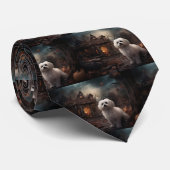 Maltees Halloween Verschrikkelijk Stropdas (Opgerold)