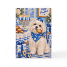 Maltees Hanukkah-kaart