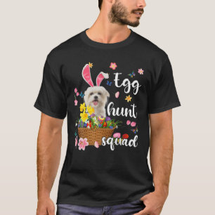 Maltees Happy Paasdag Pasen Kleurig Eiertje T-shirt