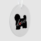 Maltees / Havanese liefde Ornament (voorkant)