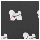 Maltees / Havanese liefde Stof (Close Up)