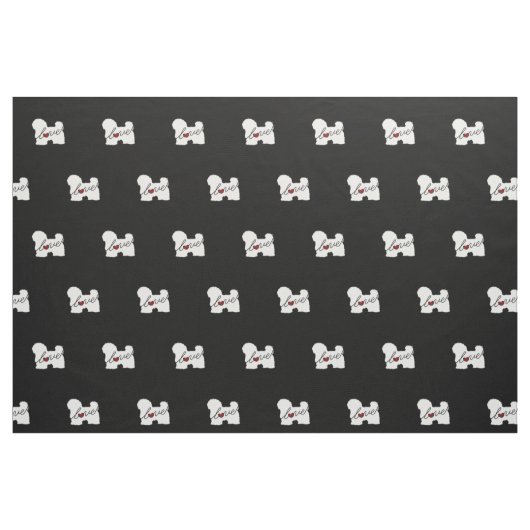 Maltees / Havanese liefde Stof (Fat Quarter)