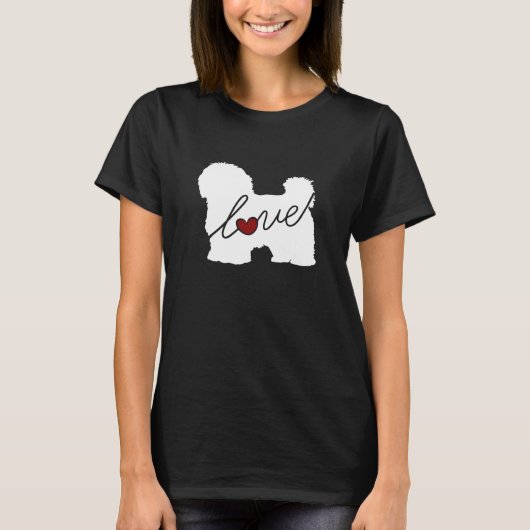Maltees / Havanese liefde T-shirt (Voorkant)