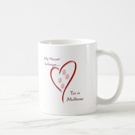 Maltees Heart behoort Koffiemok (Rechts)