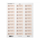 Maltees hondenadres etiket (Full Sheet)