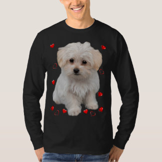 Maltees Hondenliefhebber Dogs Puppies - Ontwerp T-shirt