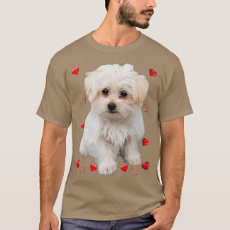 Maltees Hondenliefhebber Dogs Puppies - Ontwerp T-shirt