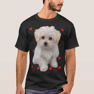 Maltees Hondenliefhebber Dogs Puppies - Ontwerp T-shirt