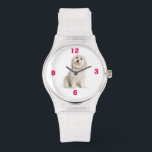 Maltees Horloge<br><div class="desc">Maltees sportief leuk horloge. U kunt de foto aanpassen aan uw eigen huisdieren.</div>