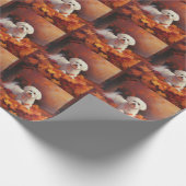 Maltees in de herfst laat Herfst inspireren Cadeaupapier (Hoek)