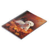 Maltees in de herfst laat Herfst inspireren Notitieboek (Linkerzijde)