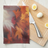 Maltees in de herfst laat Herfst inspireren Theedoek (Quarter Fold)