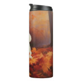 Maltees in de herfst laat Herfst inspireren Thermosbeker (Geroteerd rechts)