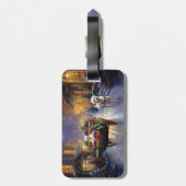 Maltees Kerstfeest Feestelijk Seizoen Bagagelabel (Achterkant verticaal)