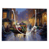 Maltees Kerstfeest Feestelijk Seizoen Groot Cadeauzakje (Achterkant)