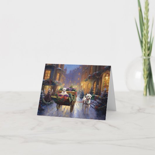 Maltees Kerstfeest Feestelijk Seizoen Kaart (Voorkant)