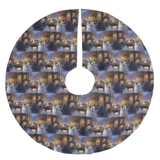 Maltees Kerstfeest Feestelijk Seizoen Kerstboom Rok (Voorkant)