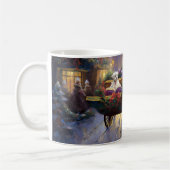 Maltees Kerstfeest Feestelijk Seizoen Koffiemok (Links)