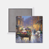 Maltees Kerstfeest Feestelijk Seizoen Magneet (Voorkant / Achterkant)