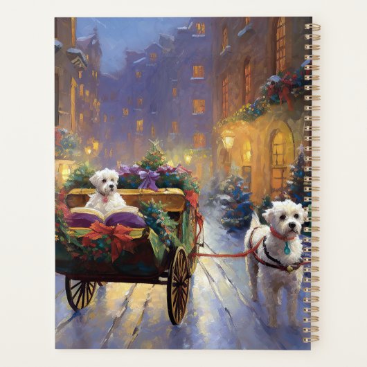 Maltees Kerstfeest Feestelijk Seizoen Planner (Achterkant)