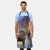 Maltees Kerstfeest Feestelijk Seizoen Schort (Gedragen)